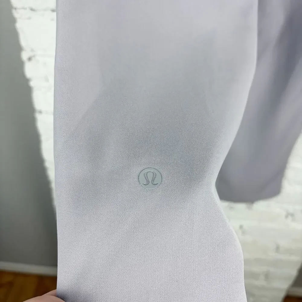 Lululemon On the Fly 7/8 Pants Woven Carbon Dust Tan Grey 8